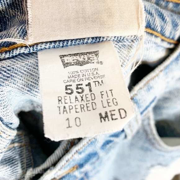 Furst Of A Kind Vintage Levi's High Waist Cut Off Denim Jean Shorts - Picture 4 of 4